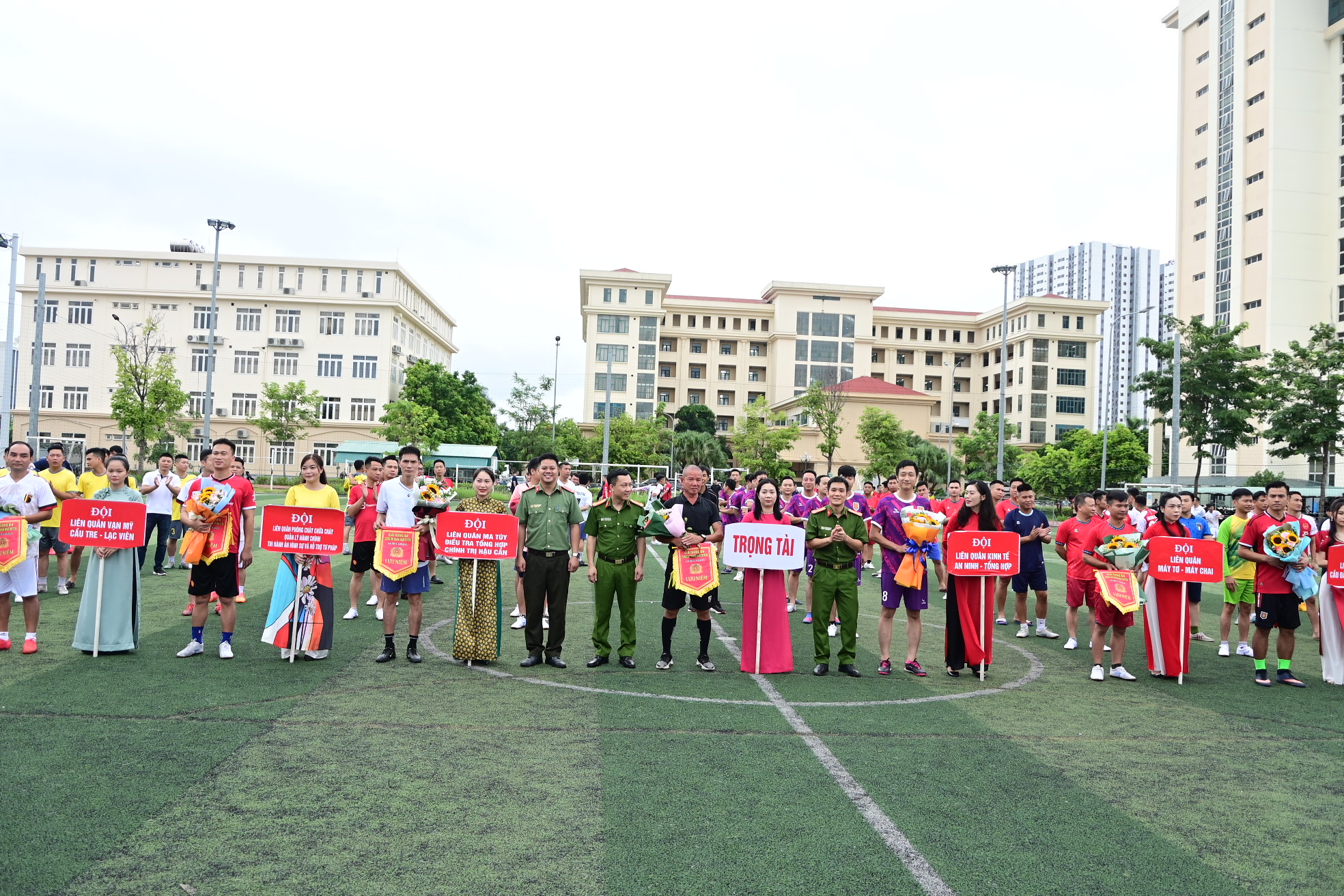 Khai mạc Giải bóng đá mini Công an quận Ngô Quyền lần thứ 5 –năm 2023